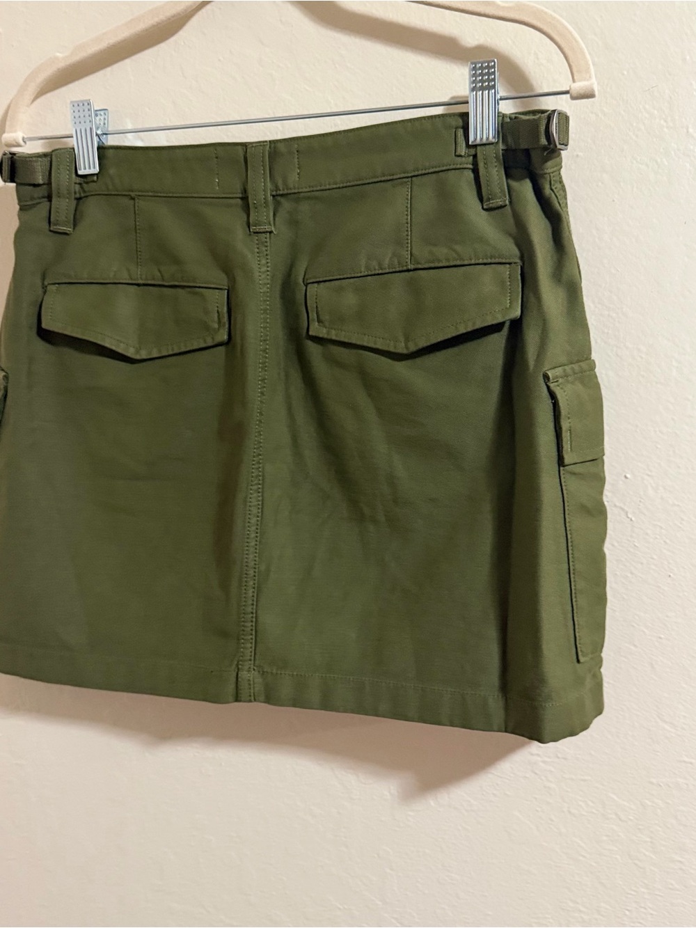 Aritzia Tna Supply Cargo Mini cotton Skirt Olive Green Utility Gorpcore Y2K 8 - Picture 12 of 14